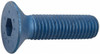Metric Blue Flat Socket Cap Screw: M12x1.75, 12.9 Alloy Steel, Metric Blue Finish Hex Socket, 90 deg Flat, 8.00 mm, Fully Threaded UST184130 - 73142275