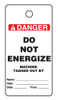 Rockford Tagout, "Do Not Energize" - KYM-196