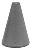 Rubberized Abrasive Point, Max. 20,000 RPM, Fine Grade, Code 125-C, Taper, 1" Diameter, 1-1/4" Length - 88-448-6