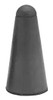 Rubberized Abrasive Point, Max. 20,000 RPM, Very Fine Grade, Code 2-T, Taper, 1" Diameter, 2" Length - 88-649-9