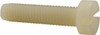 Made in USA Machine Screw: Cheese Head, Slotted Nylon, Grade 6/6, Metric CHS-M8-35MM-N - 05173638
