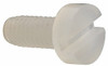 Made in USA Machine Screw: Cheese Head, Slotted Nylon, Grade 6/6, Metric CHS-M2.5-6MM-N - 05169917