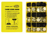 Shear-Loc Press Fit Thumb Screw Knobs Set, 150 piece Rosette Knob Kit (Metric) - 99-615-7