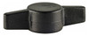 Press Fit Thumb Screw Knobs, Black Tee Knobs 100 Piece Set, M10 Screw Size, 45mm Head Dia - 99-640-5