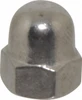 Value Collection M6x1 Metric Coarse, 10mm Width Across Flats, Uncoated, Stainless Steel Acorn Nut 12mm Overall Height, Austenitic A2, DIN 1587 122632 - 87741872