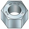 Value Collection M12x1.75 Metric Coarse Steel Right Hand Hex Nut 19mm Across Flats, 10mm High, Metric Blue Finish UST182800 - 81828048