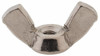 Value Collection M3x0.50 Metric Coarse, Stainless Steel Standard Wing Nut Grade 18-8, Austenitic Grade A2, 20mm Wing Span, 10mm Wing Span WN5X00300-200BX - 62323340
