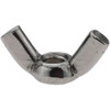Value Collection M5x0.80 Metric Coarse, Stainless Steel Standard Wing Nut Grade 18-8, Austenitic Grade A2, 24mm Wing Span, 11mm Wing Span WN5X00500-100BX - 62323365