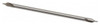 Interstate HSS 60° Combined Drill & Countersink, Long Plain Type, Size #1, 3" Overall Length - 43-244-3