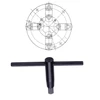 Vertex 10" 4-Jaw Self-Centering Plain Back Chuck Reversible Top Jaws - 3900-0456