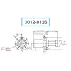 Vertex 1/4 Hp Under Water Coolant Pump - 380V/3 Phase - 3012-8126