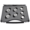 Precise 7 Piece 6G M3-M12 Go, No-Go Metric Thread Ring Gage Sets