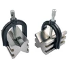 Precise 2-3/4 X 1-3/4 X 1-5/8" Cast Iron Multi-Use V-Blocks & Clamps Set- 3406-0115