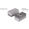 Gin Tech Precision Aluminum Soft Jaws For 5-Axis Self-Center Vise With 4.92" Jaw Width - 3900-2247