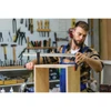 BESSEY Light Duty Malleable Cast Iron Bar Clamp with 2K Handle, 8 in Clamping Capacity, 4 in Throat Depth - TG4.008+2K
