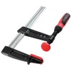 BESSEY Light Duty Malleable Cast Iron Bar Clamp with 2K Handle, 16 in Clamping Capacity, 4 in Throat Depth - TG4.016+2K