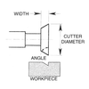 Precise High Speed Steel Single Angle Dovetail Cutters