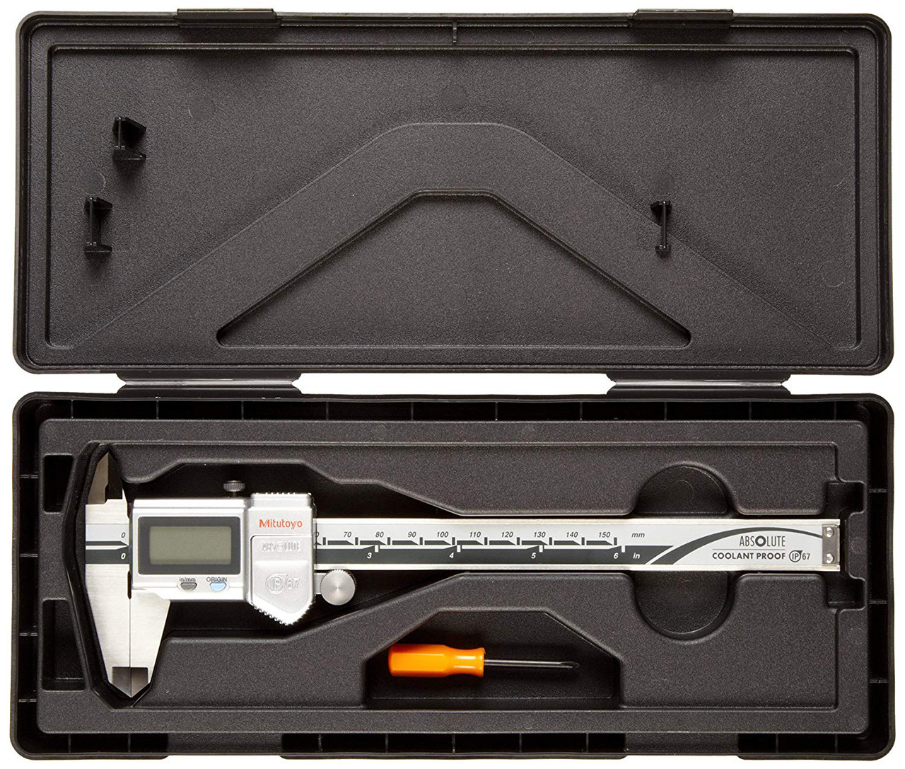 Mitutoyo IP67 Waterproof Digimatic Caliper 50076210, 06" with SPC