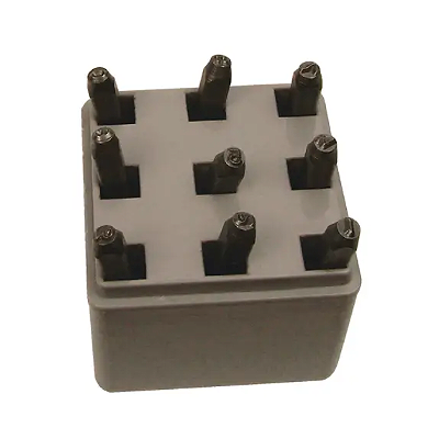 C.H. Hanson Standard General Purpose Number Stamp Set, 3/32" Character