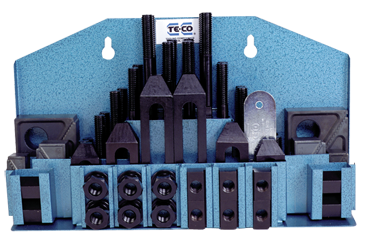 TECO Machinist Clamping Set 68004, M12 x 1.75 Stud Size, 16mm TSlot