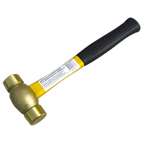 Precise 3 Lb. Fiberglass Handle Brass Hammer 70800039 Penn Tool Co