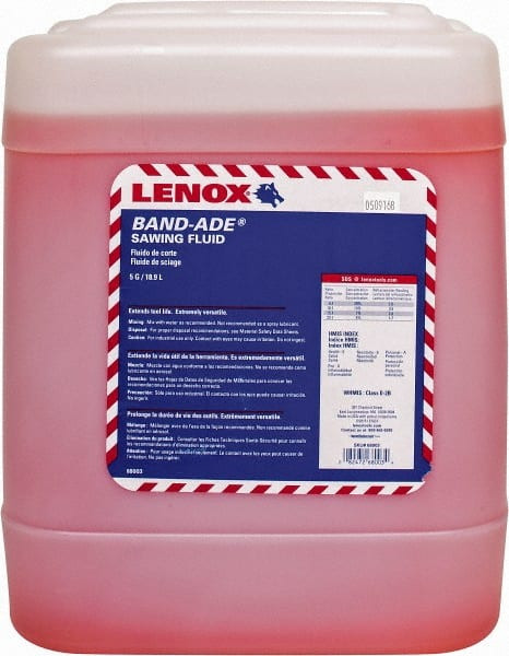 Lenox BandAde 5 Gal Pail Sawing Fluid Semisynthetic, For Use on Ferrous Metals & Nonferrous