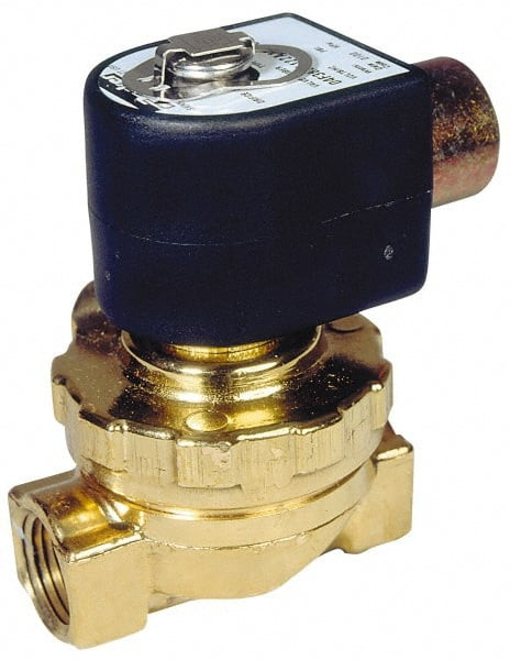Parker Hannifin 3/4" Port Brass TwoWay Piloted Diaphragm Solenoid