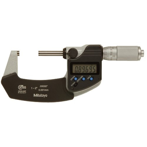 Mitutoyo Coolant Proof Micrometer, Range 12" w/ Ratchet Friction