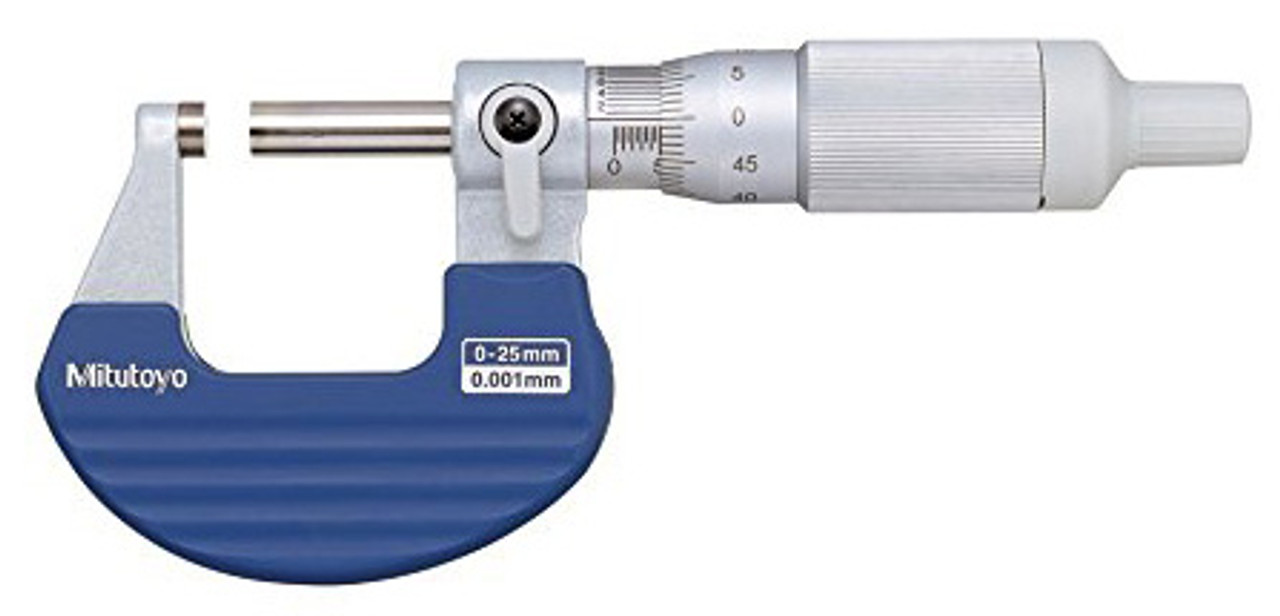 Mitutoyo Ratchet Thimble Micrometer, 0-25mm - 102-707