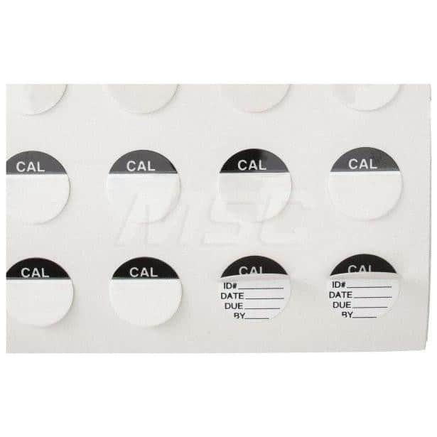 SPI Circular Clear Cover Calibration Labels, 200 Pack 140178 Penn