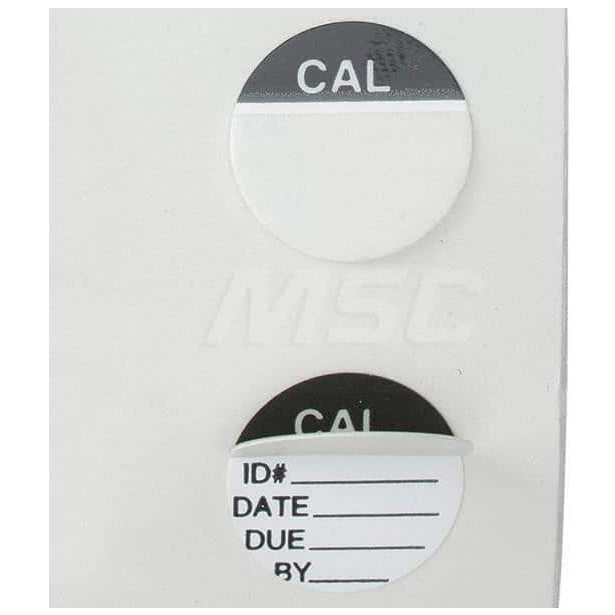 SPI Circular Clear Cover Calibration Labels, 200 Pack 140178 Penn