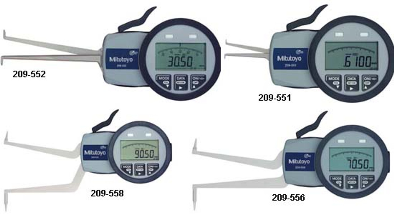 Mitutoyo Digimatic Caliper Gage Series 209 - Internal, 2.95 - 4.52