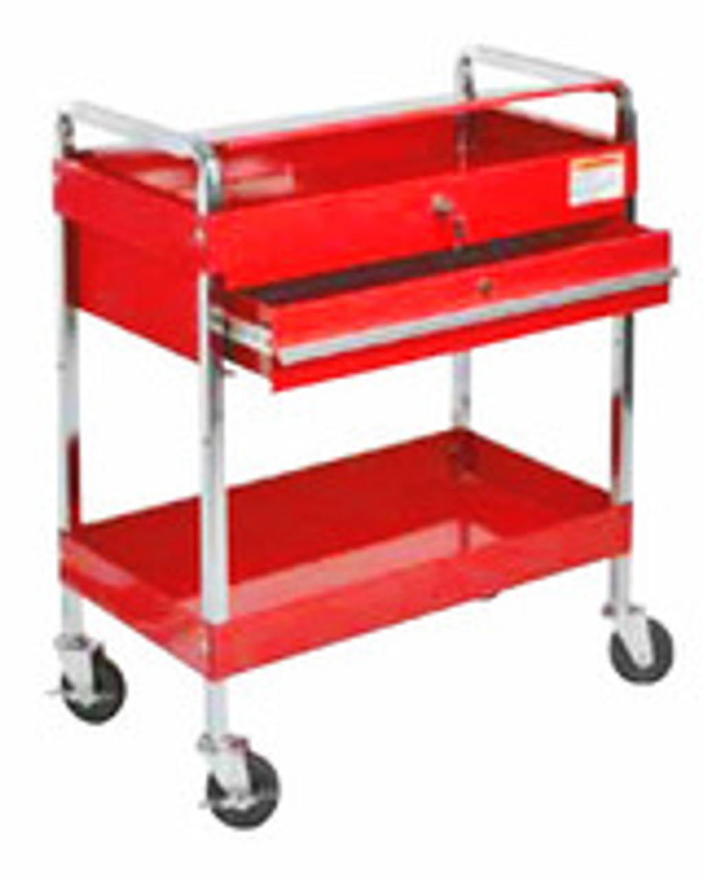 SUNEX Service Cart with Locking Top and Locking Drawer