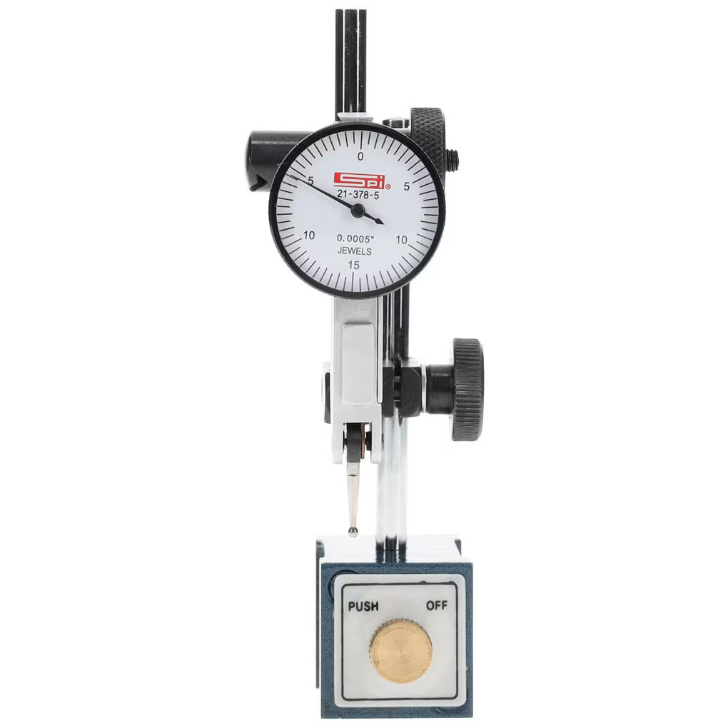 Spi Indicator Base SPI Dial Test Indicator & Magnetic Base Set, 0.03