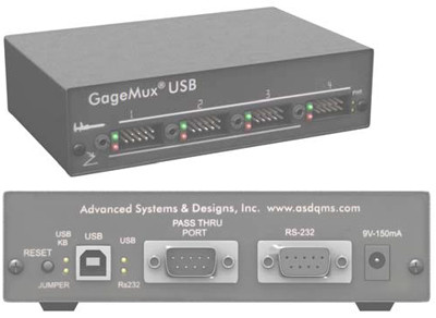 ASD/QMS GageMux USB Gage Interface - 500-20-USB| Penn Tool Co., Inc