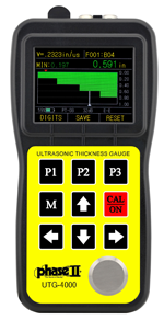 Utg Scan Phase II Ultrasonic Thickness Gauge w/ A&B Scan and Thru Coating ...