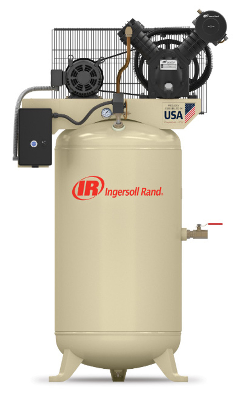 actie stil terugtrekken Ingersoll Rand Two-Stage Electric Driven Reciprocating Air Compressor, 5  HP, Value Package - 2475N5-V - Penn Tool Co., Inc