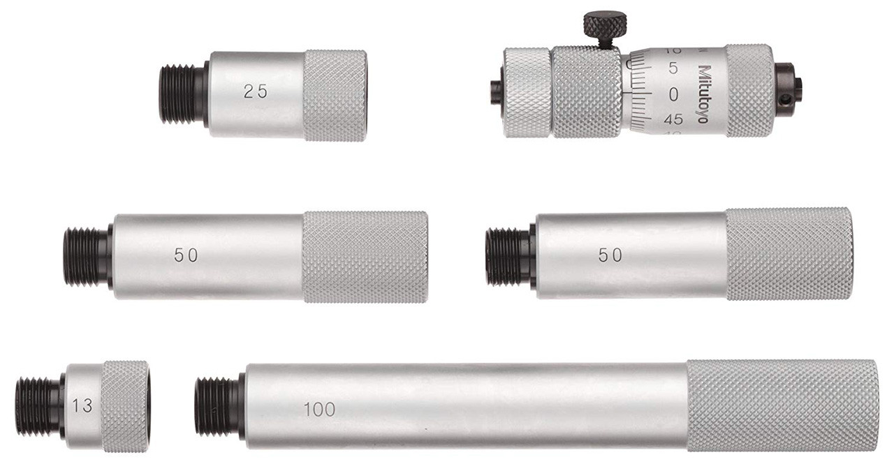 Mitutoyo Tubular Inside Micrometer Series 137, Extension Rod