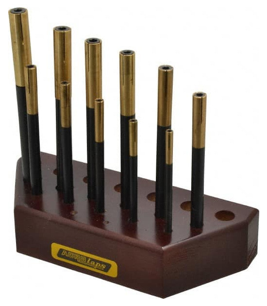 Blind Hole Lap Set, 11 Pieces, 3/16 to 1/2" Hole Diameter 877019