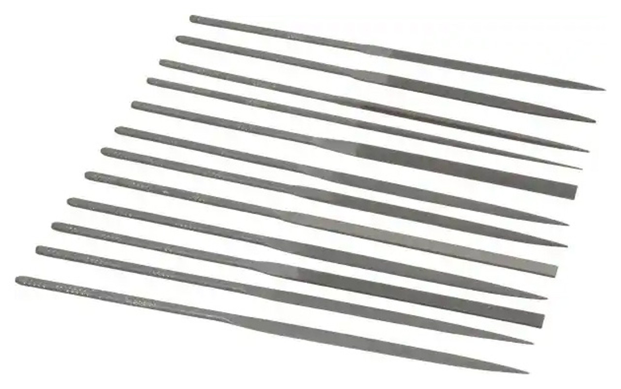Grobet 12 Piece Swiss Pattern File Set #31.679, 6-1/4