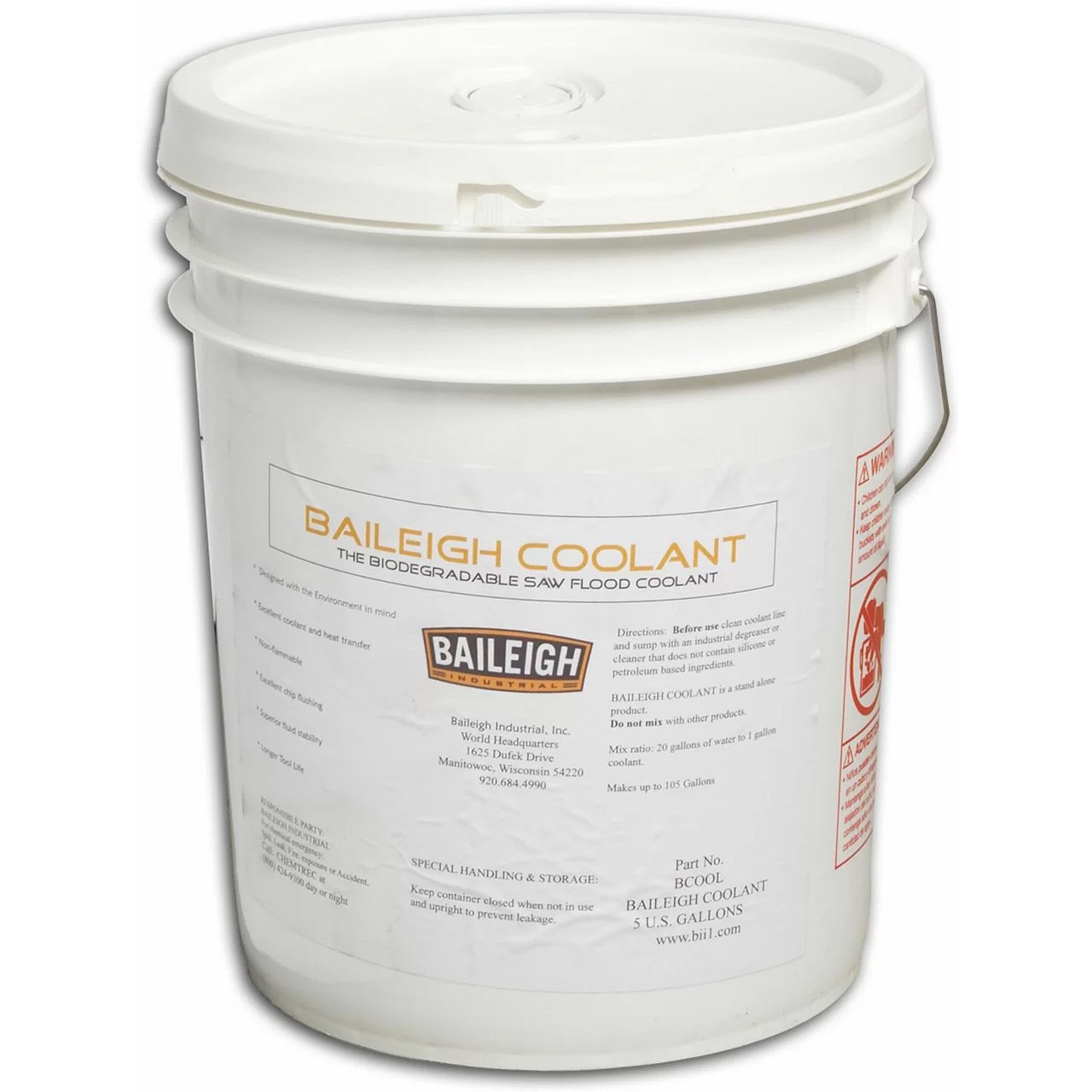 Baileigh Saw Coolant, 5 Gallon BCOOL5 BA91015034 Penn Tool Co., Inc