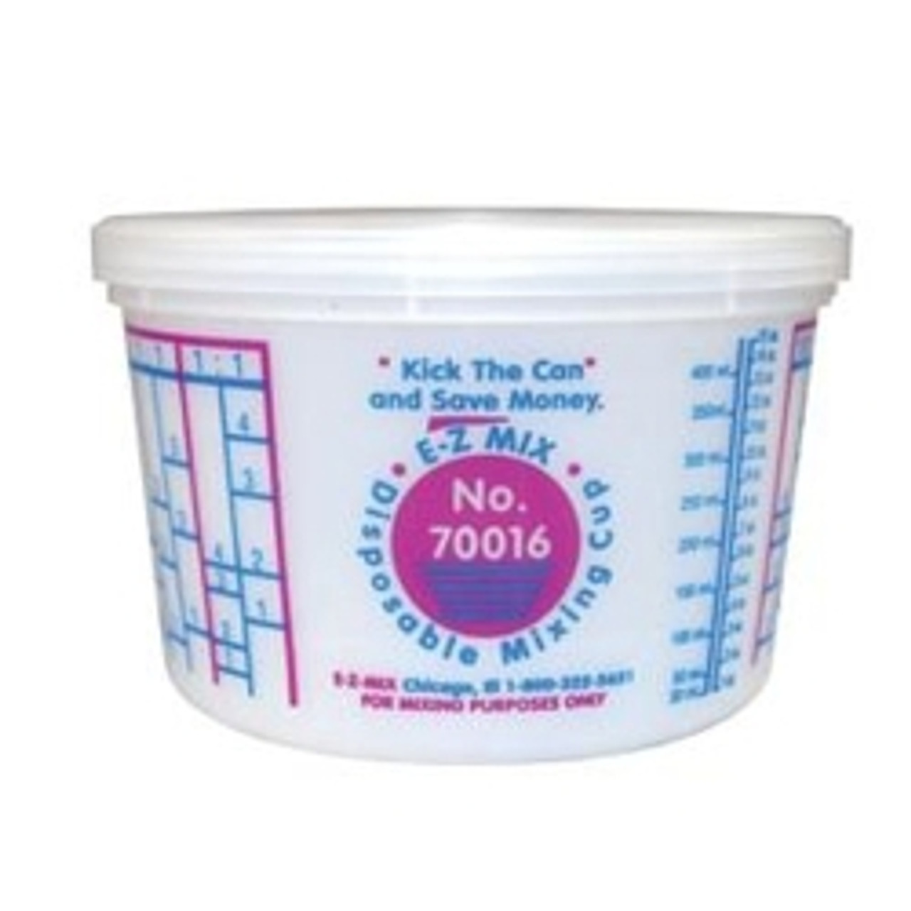 EZ Mix 70016 1 Pint Cup, 100 Pack