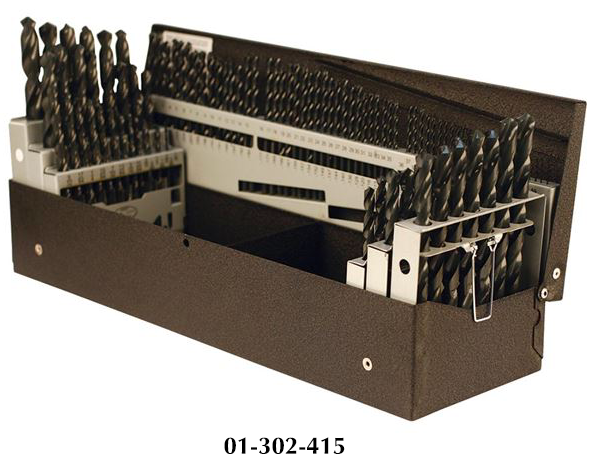 Precision Twist Drill 115 Piece HSS Black Oxide 3 In 1