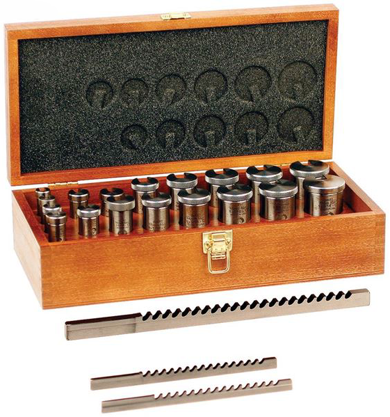 duMONT 22 Piece 36 Combos HSS Fractional Keyway Broach Set #10-10A