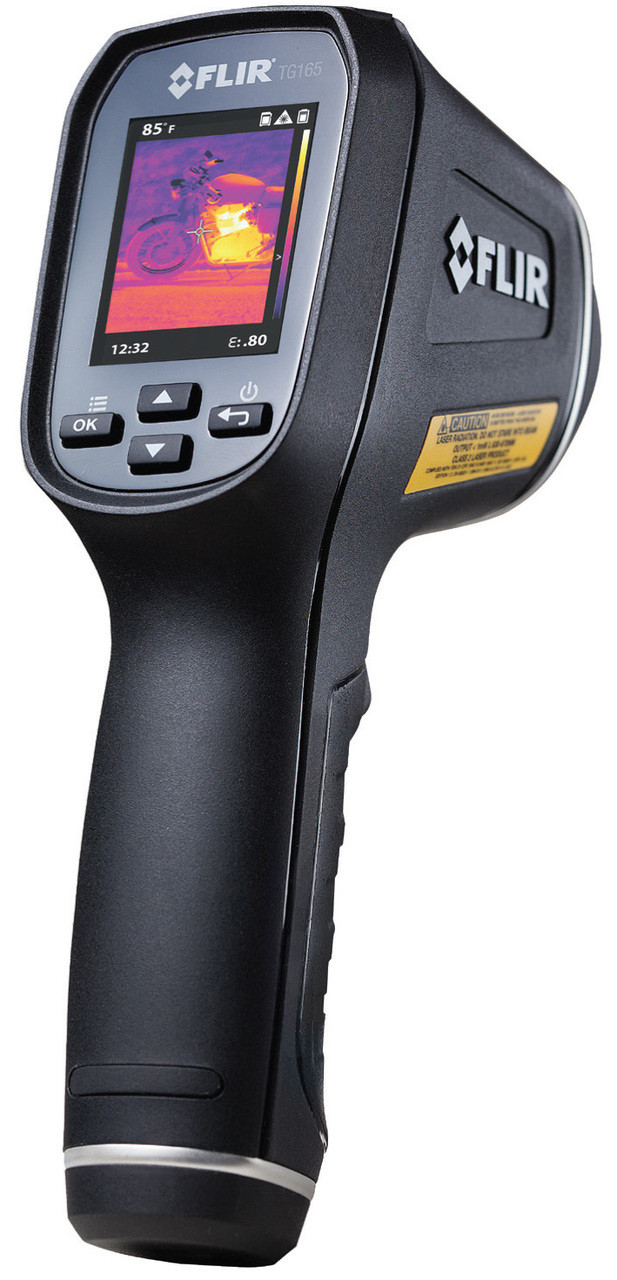 FLIR TG165-X Thermal Camera imaging tool & General Tools MMD4E Digital  Moisture Meter, Water Leak Detector, Moisture Tester, Pin Type, Backlit LCD
