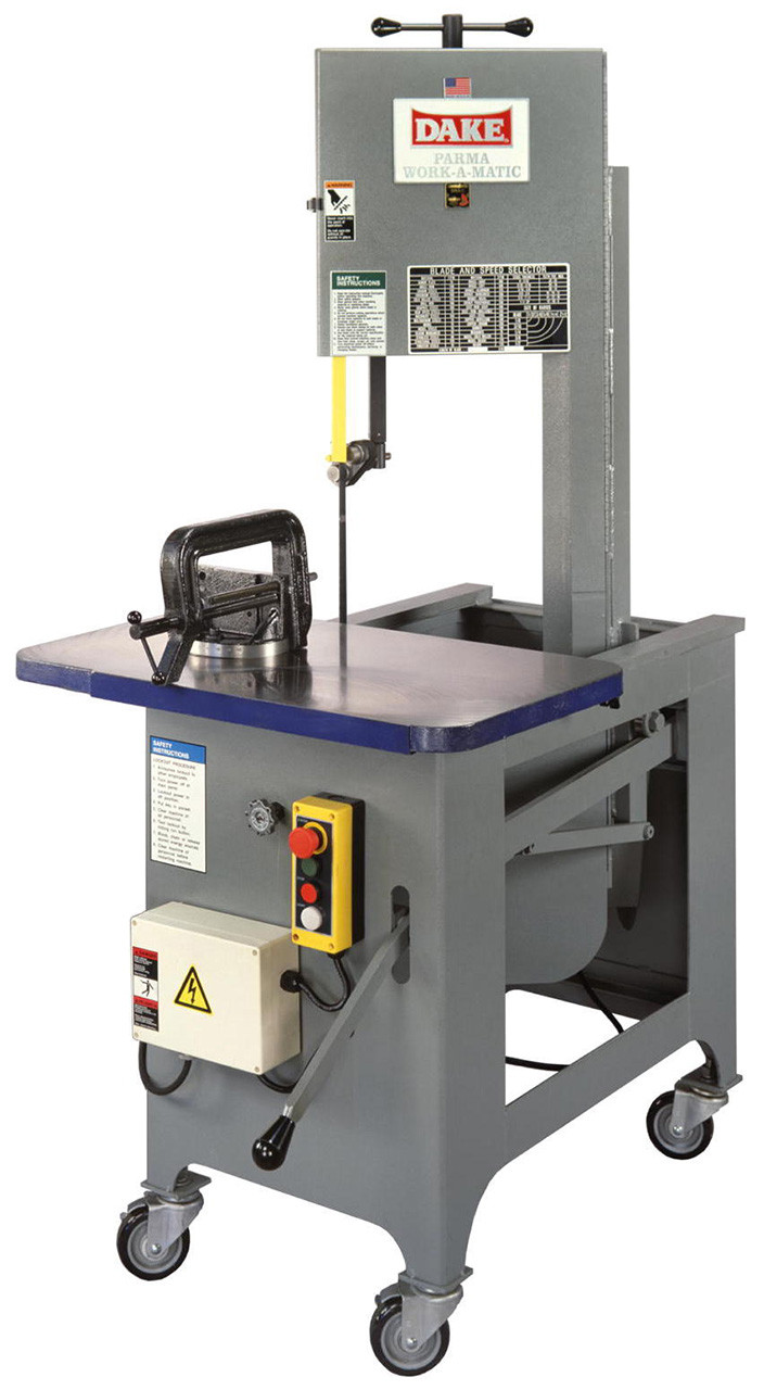 Dake Vertical Bandsaw, Work-A-Matic SXC, 220/440V 3-phase - 88041