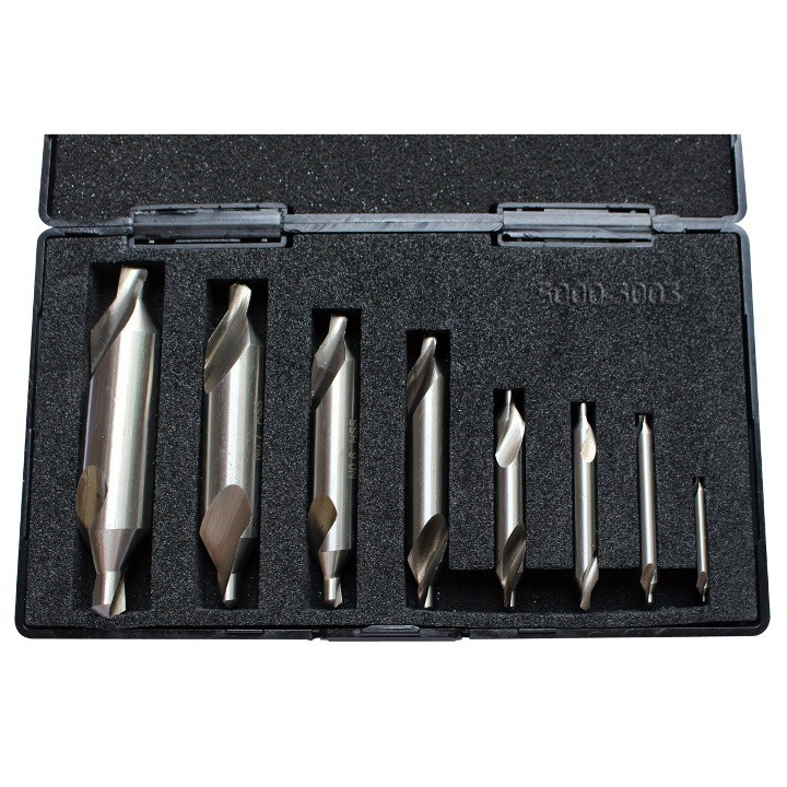 Hhip 5-teiliges Zentrierbohrer-Set – HSS, Nr. 1–5, 60° Winkel