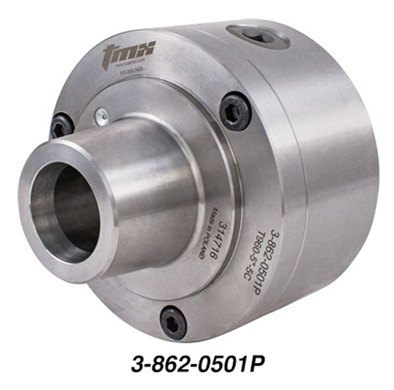 TMX 5C Steel Body 5 Inch Collet Chuck, Plain Back - 3-862-0501P