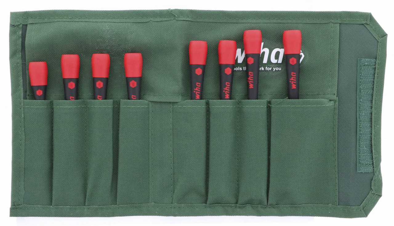 Wiha PicoFinish Precision Torx® Screwdriver 8 Piece Set, T5-T20 in Canvas  Pouch - 26796