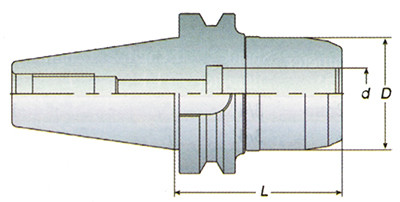 Precise CAT40 Milling ChuckCollet Series MC1.25 202803 Penn Tool